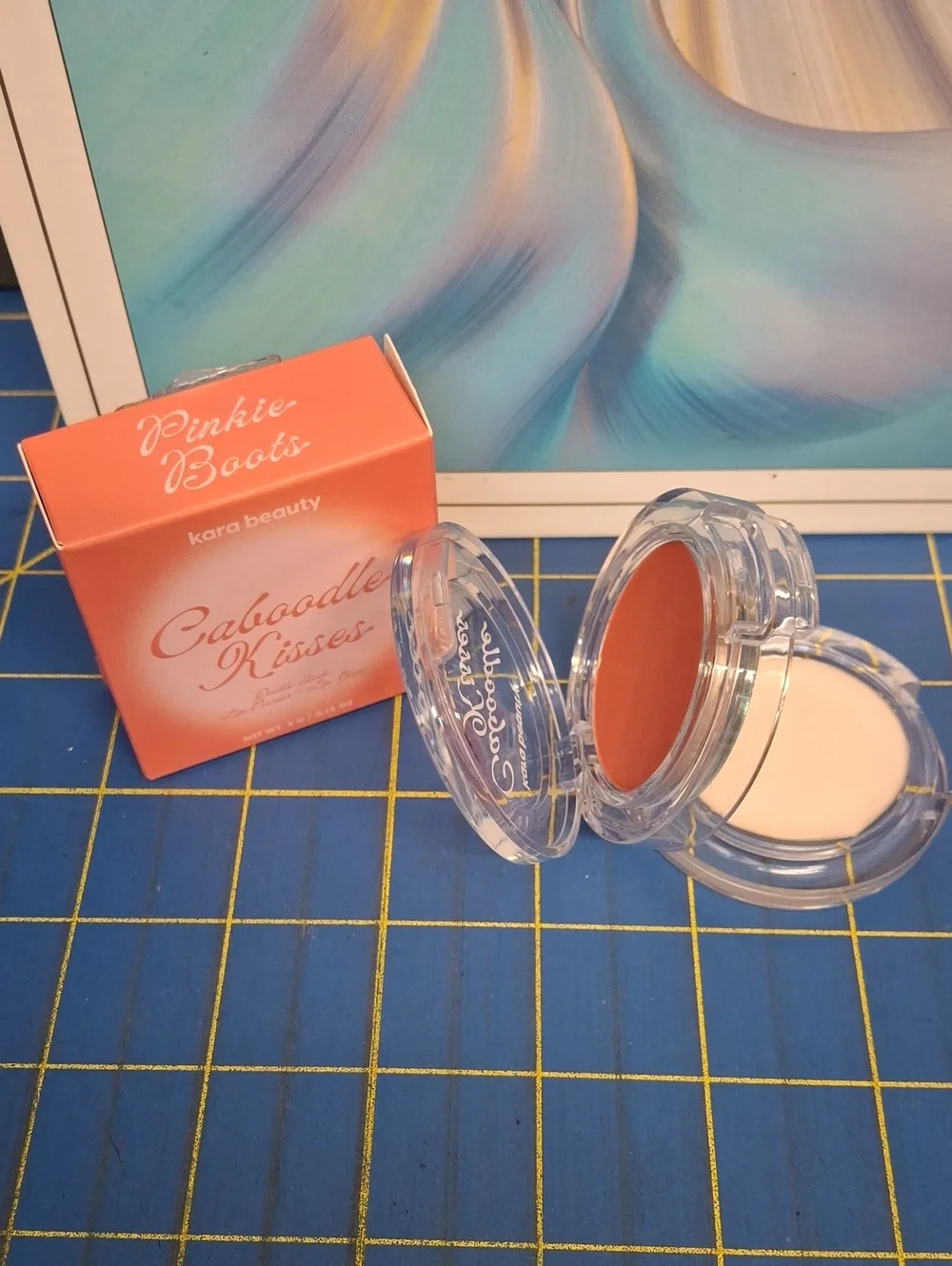 Kara Beauty Pinkie Boots Caboodle Kisses Double Stack Lip Powder & Gloss 5g New